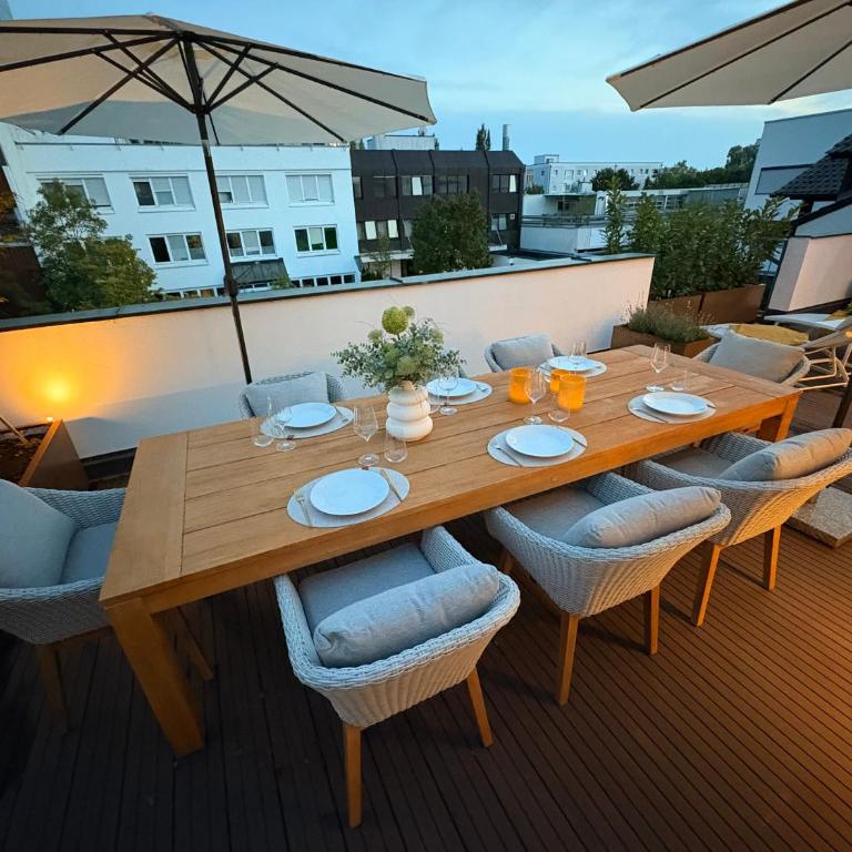 Munich Penthouse with Kitchen, Roofgarden and Parking - Superior Apartment mit 2 Schlafzimmern - 8