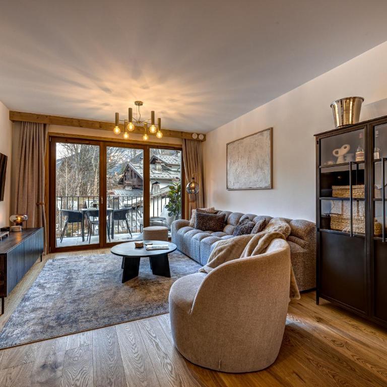 Residence Blanc Mont Blanc - Apartment mit 2 Schlafzimmern und Bergblick - 1