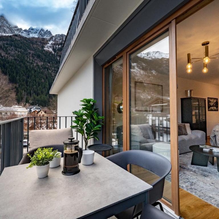 Residence Blanc Mont Blanc - Apartment mit 2 Schlafzimmern und Bergblick - 14