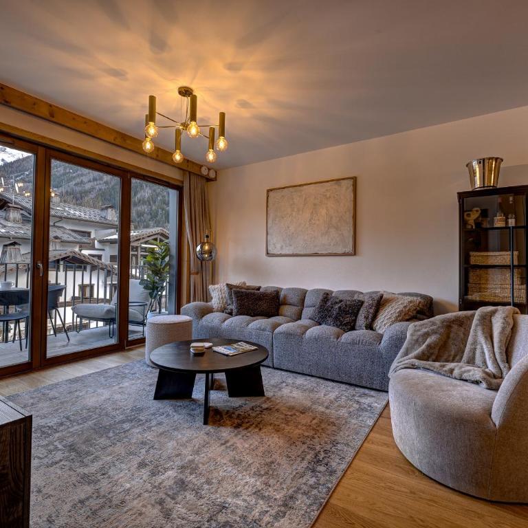 Residence Blanc Mont Blanc - Apartment mit 2 Schlafzimmern und Bergblick - 12