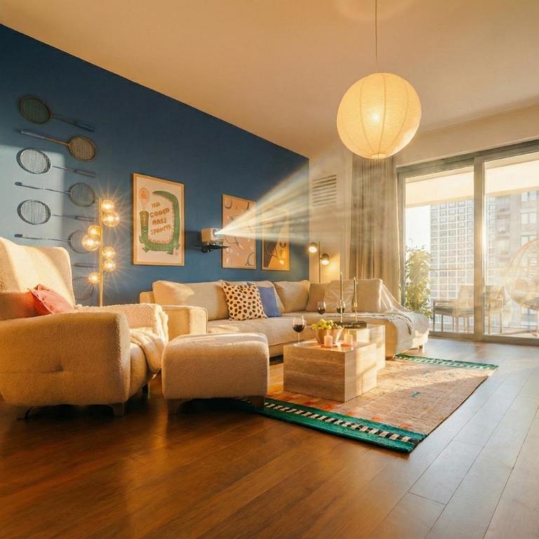 WF 104m2 Prestige with Terrace, Gym and Pool - Two-Bedroom Deluxe Apartment with Balcony - 1