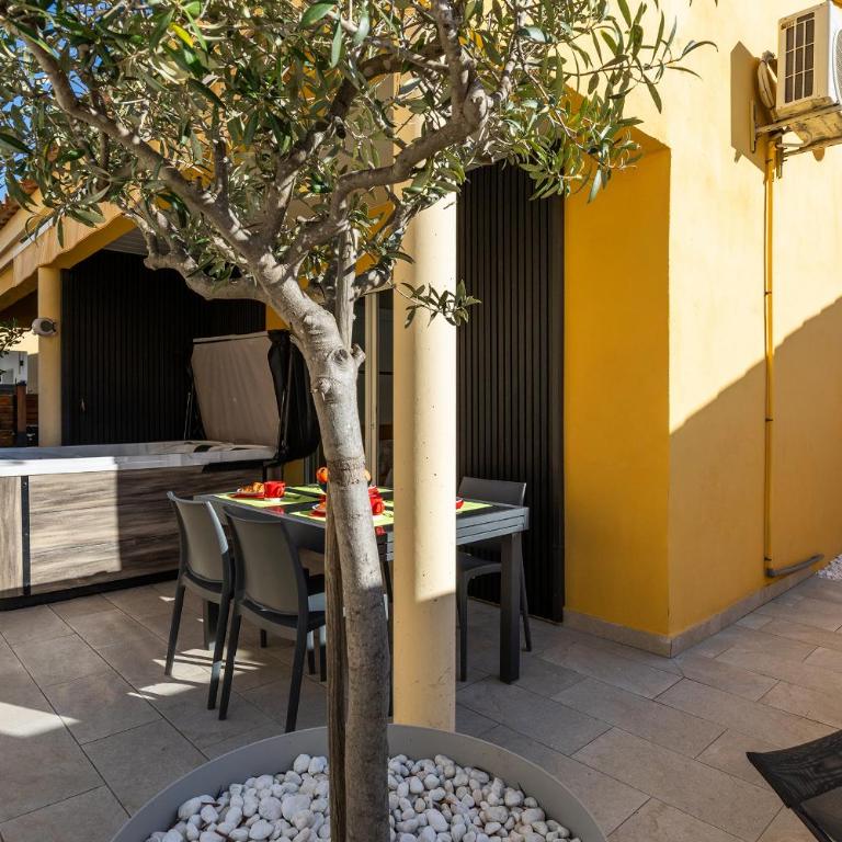Nix -Villa spa prive 4p - terrasse - parking - Climatisation - Cap Agde Naturiste - Villa Superior - 31