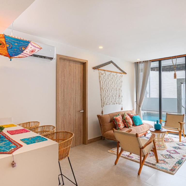 Bohemian 2BR - Morros Kai - Private pool & parking - Two-Bedroom Apartment with Private Pool - 6