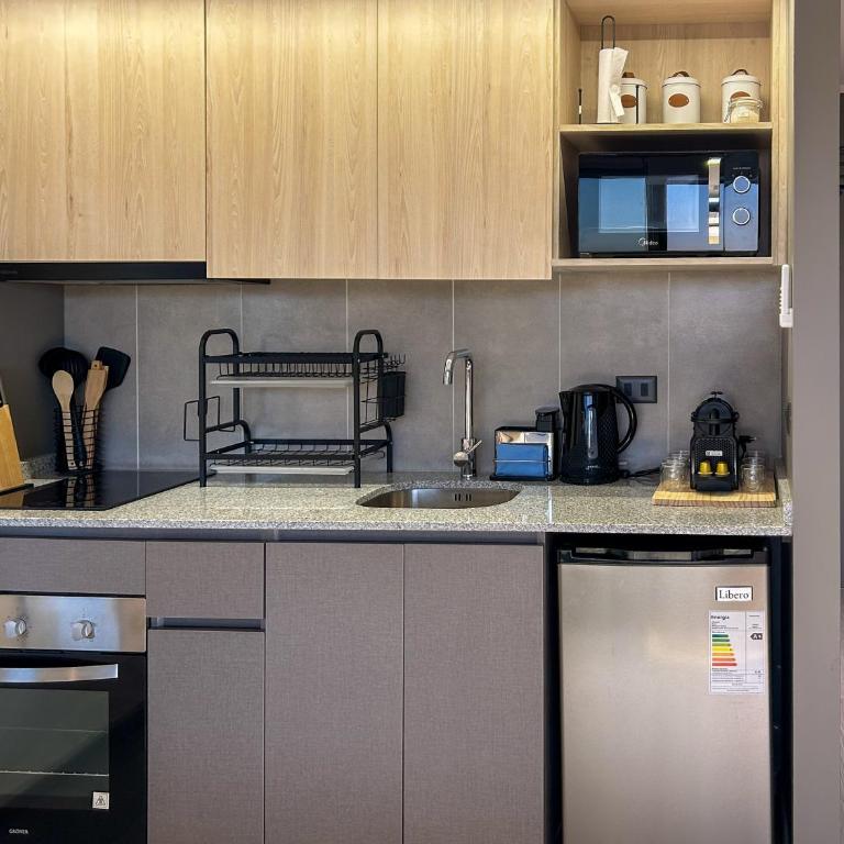 Santiago Centro King Suite cerca del Movistar Arena - One-Bedroom Apartment - 19