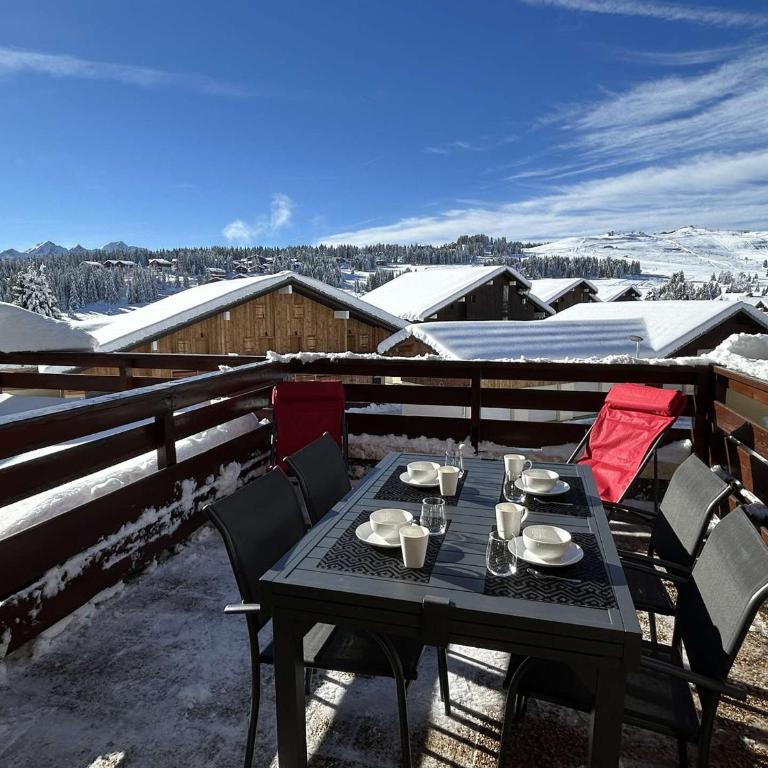 Studio cabine rénové aux Saisies pour 4 pers, terrasse - One-Bedroom Apartment - 11