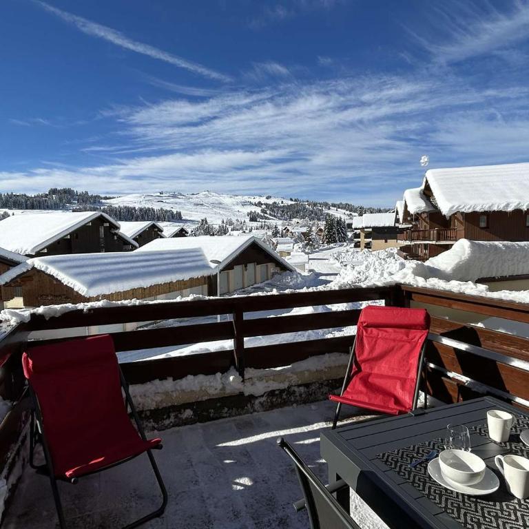 Studio cabine rénové aux Saisies pour 4 pers, terrasse - One-Bedroom Apartment - 13