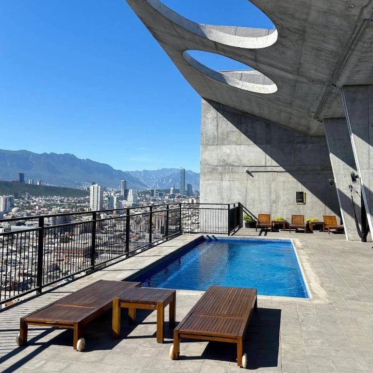 Departamento con increíbles vistas en el centro de Monterrey - One-Bedroom Apartment - 23