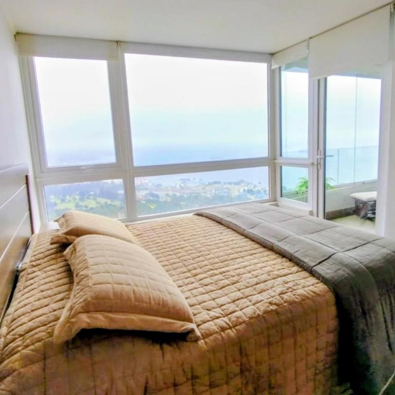 Vista al mar Reñaca Valparaiso y piscina temperada - Two-Bedroom Apartment with Sea View - 6