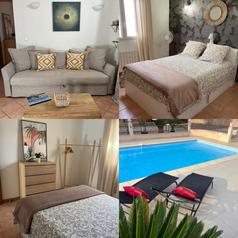 La Pinède appartement T2 accès piscine - One-Bedroom Apartment - 15