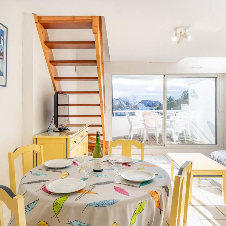 Carnac: Duplex 3 pièces avec piscine chauffée, balcon, proche plage et thalasso - FR-1-477-26 - Apartamento - 12