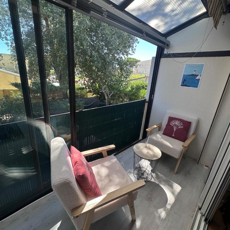 Spacious apartment - Av de la Méditerranée - air conditioning - WiFi- parking - Appartement 2 Chambres - 37