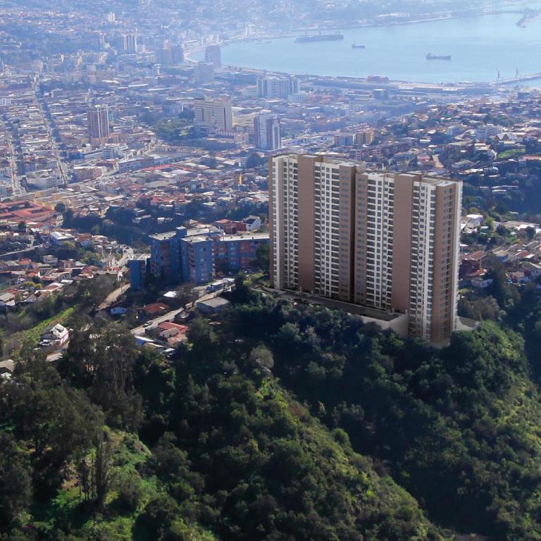 Vista Bahía Valparaíso Depto completo Full equipado 2 dorm 1 baño en Cerro Las Delicias - Two-Bedroom Apartment with Balcony - 7