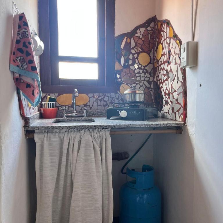 Casa rústica y departamento con wifi, cochera y asador a metros del río Mina Clavero - Casa con 1 dormitorio - 1