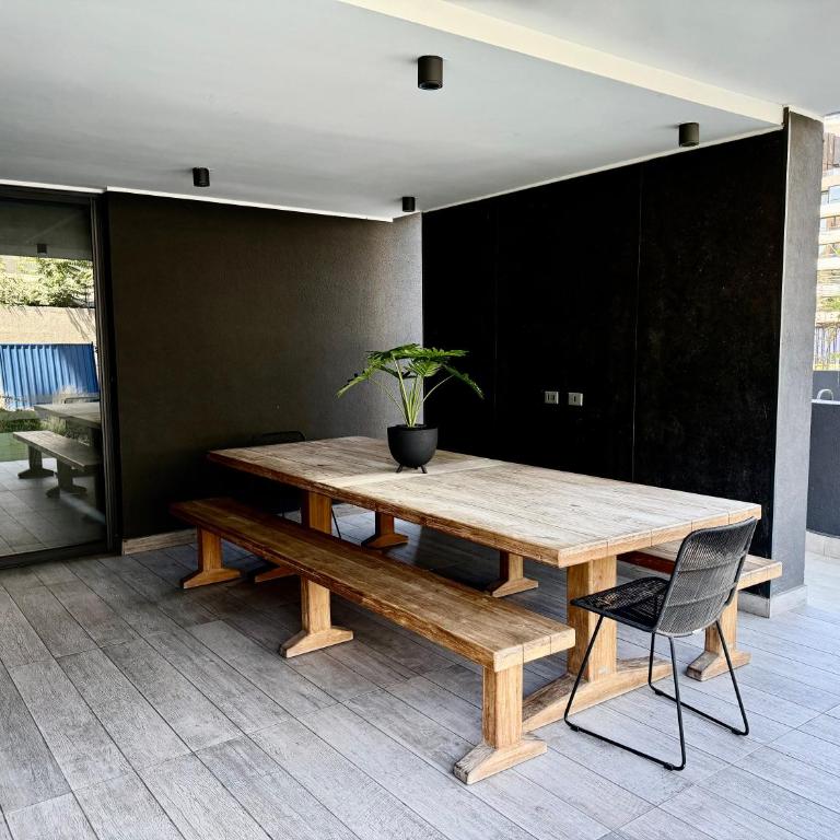 A pasos de Irarrázaval, AC, vista Andes, piscina rooftop - One-Bedroom Apartment - 59