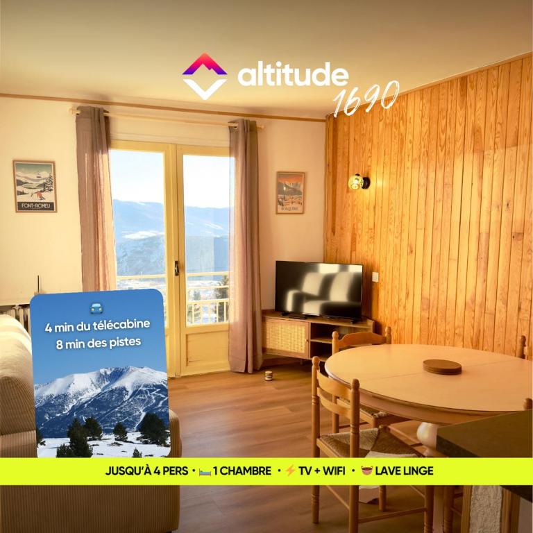 Altitude 1690 - Spacieux T2 avec balcon et la plus belle vue de Font-Romeu - Appartement - 6