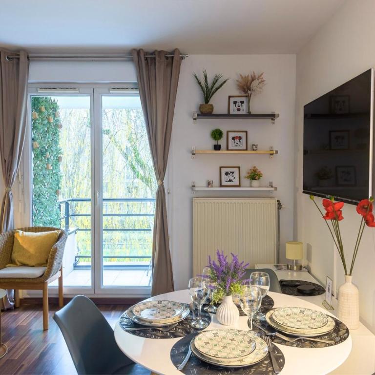 Le Saule - T2 avec Balcon & Parking - Proche Disneyland - Apartment mit 1 Schlafzimmer - 5