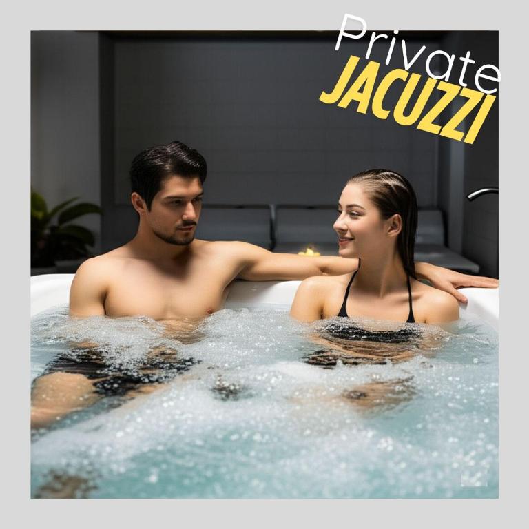 Amazing apartment with Private Luxury Sauna Jacuzzi Steam Room Pool Table - Apartment with Garden View - 18