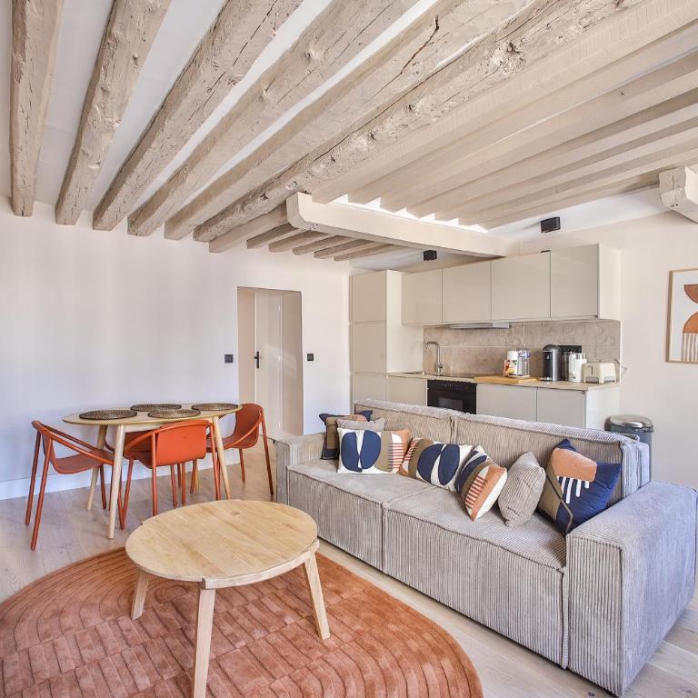 Heart of Marais a Large 1-Bedroom Apartment - Apartment mit 1 Schlafzimmer - 1