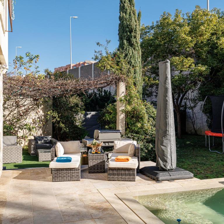 VILLA MARIE -Pool - Garden-Close To Beach -Parking - Villa avec Piscine Privée - 74
