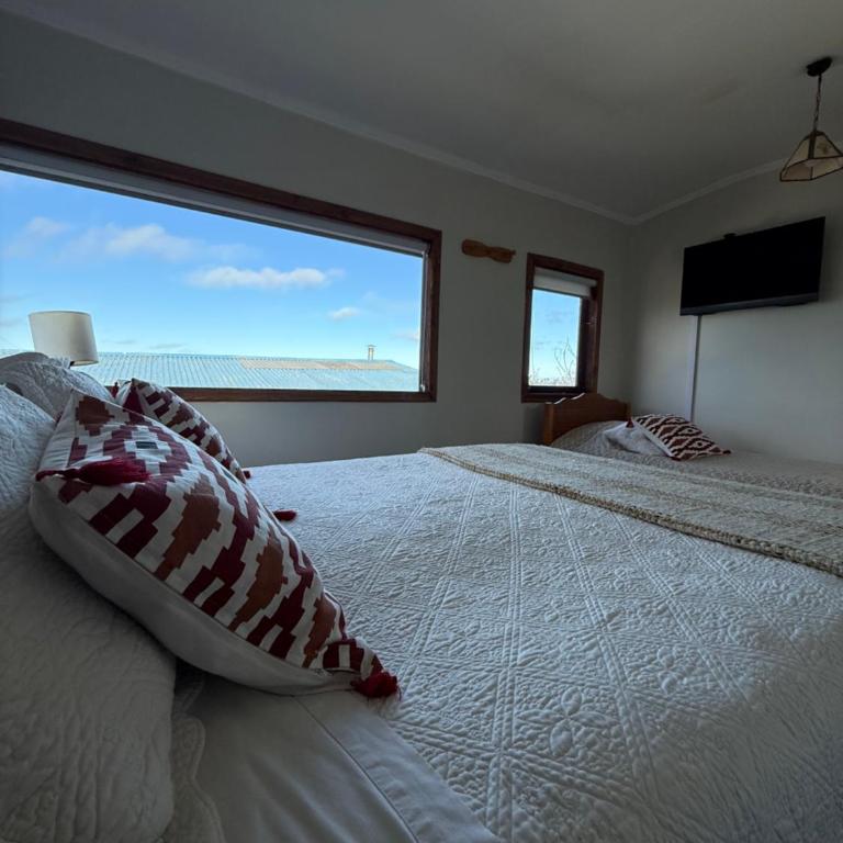 Hostal y Cabañas Mirando al Mar - Habitación Familiar con vistas al mar - 5