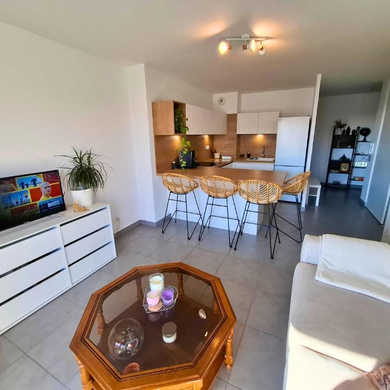 T2 confort proche centre & plages, parking, clim - Apartment mit 1 Schlafzimmer - 4