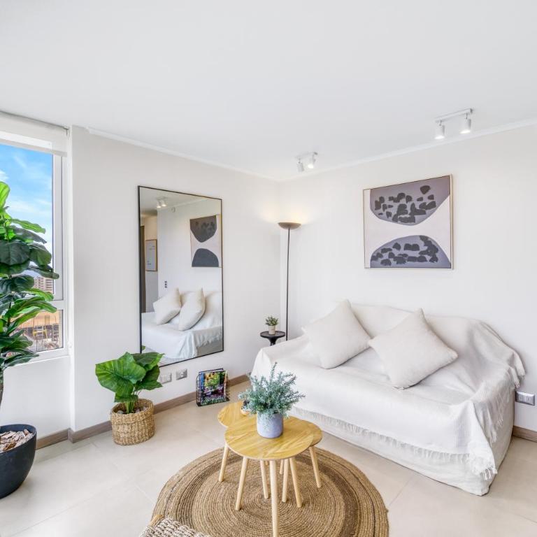 Relax Stay Concón 2D Modern Apartment with Wifi - Two-Bedroom Apartment with Balcony - 6