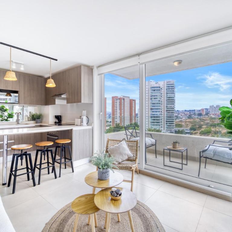Relax Stay Concón 2D Modern Apartment with Wifi - Two-Bedroom Apartment with Balcony - 4