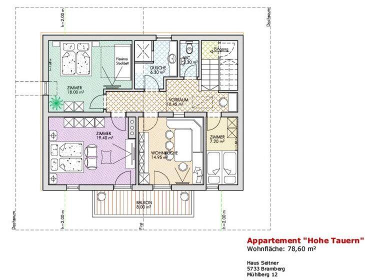 Appartement Hohe Tauern - Apartment mit 3 Schlafzimmern - 3