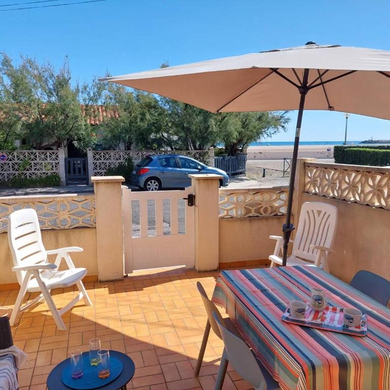 Les Goelettes - Rez de jardin à 30 mètres de la plage - Apartment mit Terrasse - 1