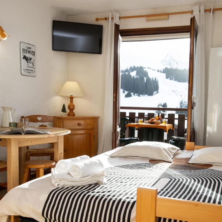 Slow Chalet Tilleuls vue montagne proche pistes & randos Manigod 5 pers - Appartement - 16
