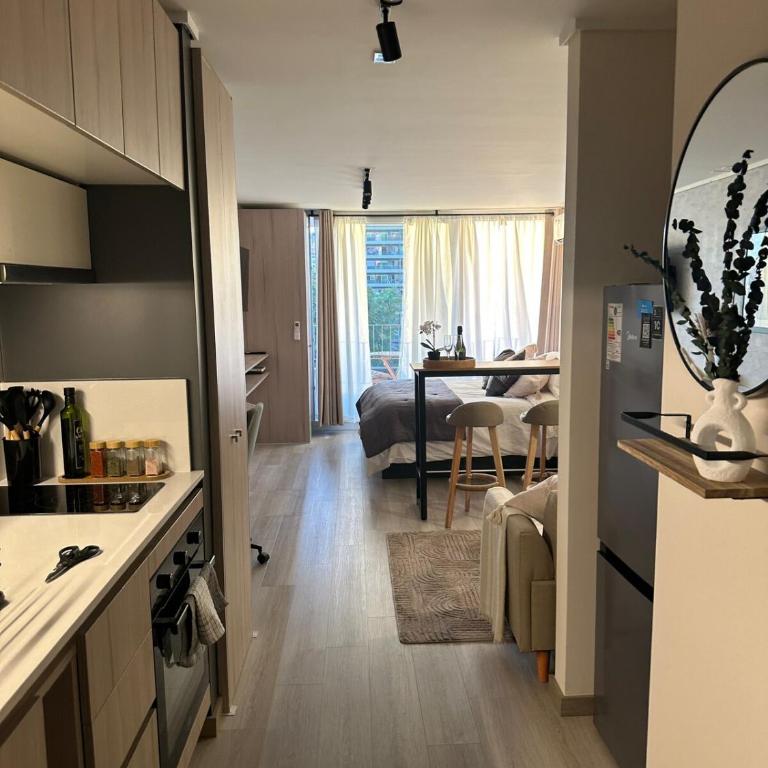 Warm Studio Ñuñoa - Metro Santiago L3 Equipped Connected - One-Bedroom Apartment - 28