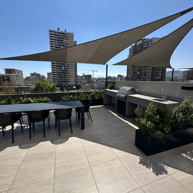 Warm Studio Ñuñoa - Metro Santiago L3 Equipped Connected - One-Bedroom Apartment - 33