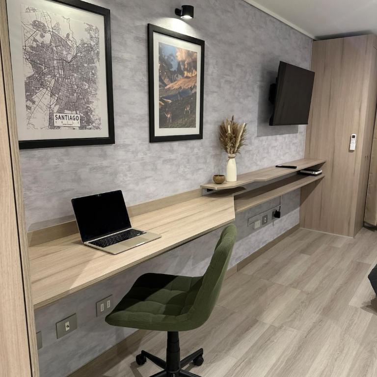 Warm Studio Ñuñoa - Metro Santiago L3 Equipped Connected - One-Bedroom Apartment - 12