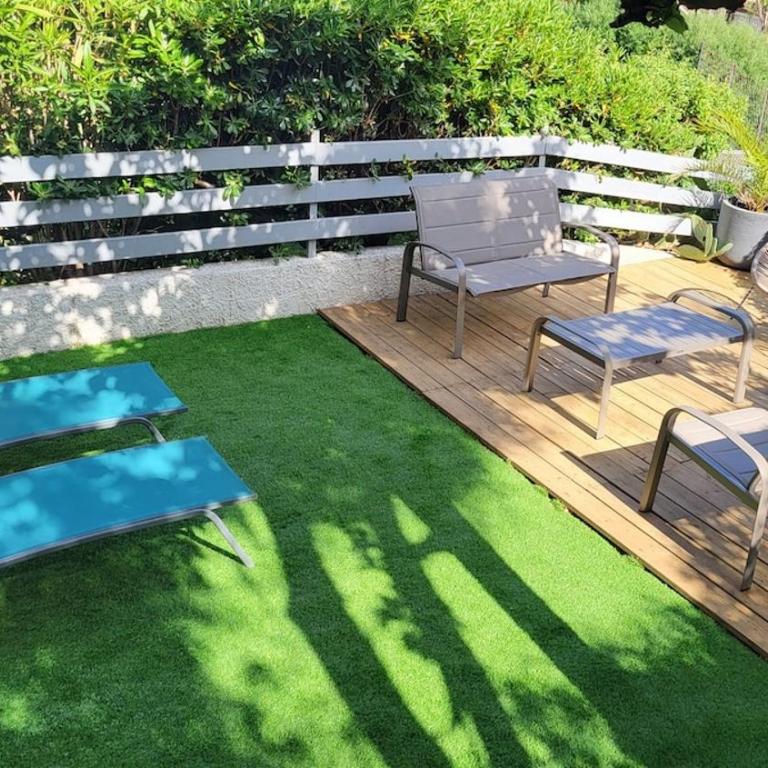 Rez-de-jardin, vue mer, Le Lavandou - Appartamento con 2 Camere da Letto - 14