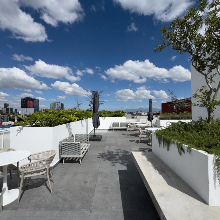 Roma-Condesa · Terraza privada + Queen · A/C - One-Bedroom Apartment - 9