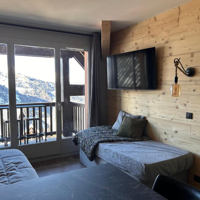 appartement Le chamois 512 meuble pour 5 personnes au pied des pistes domaine Galibier Thabor - Appartement avec Vue sur la Montagne - 12