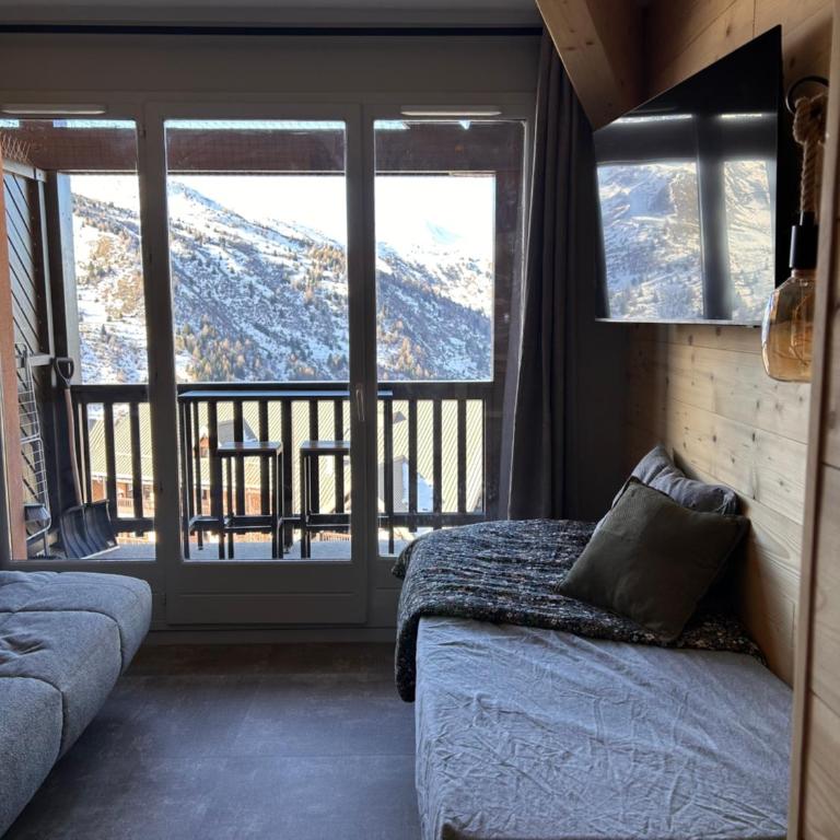 appartement Le chamois 512 meuble pour 5 personnes au pied des pistes domaine Galibier Thabor - Appartement avec Vue sur la Montagne - 15