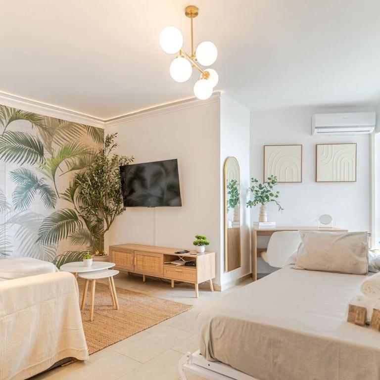 Playa a 2 min, vistas al mar, AC y piscina - Apartamento de 1 dormitorio con vistas al mar - 13