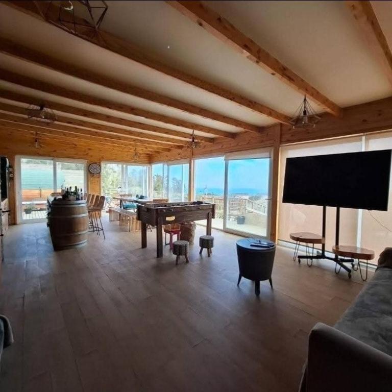 Brisa Mar Spa Parcela Casa Piscina Tinaja Sauna Cama de Cuarzo Algarrobo Tunquen - Three-Bedroom Home - 2