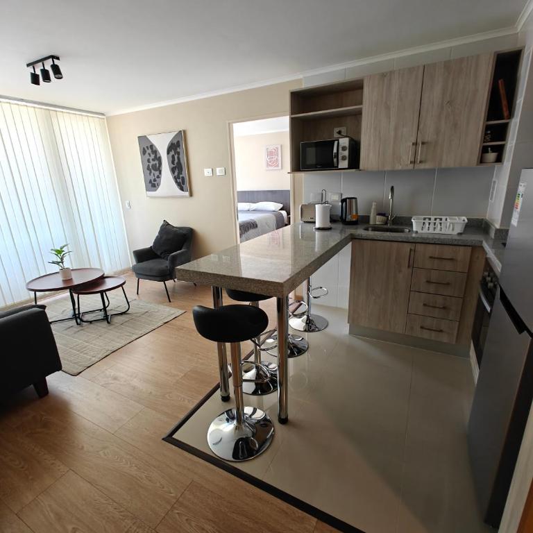 Amplio departamento en pleno centro de Chillán con estacionamiento privado - Two-Bedroom Apartment - 2