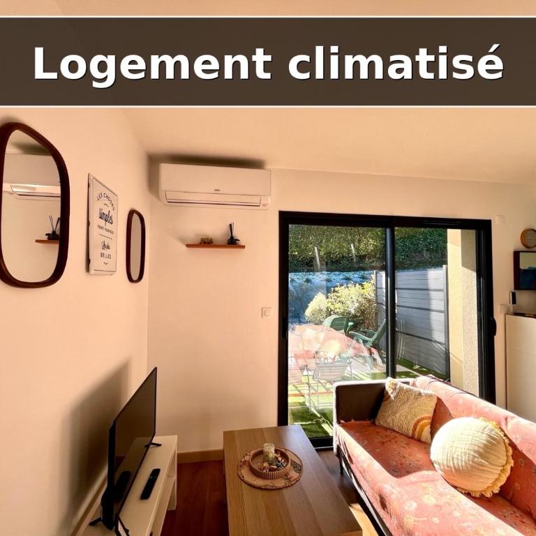 Gîte neuf au calme, RDC, Terrasse, Parking, 2 chambres, Clim - Appartement 2 Chambres - 26
