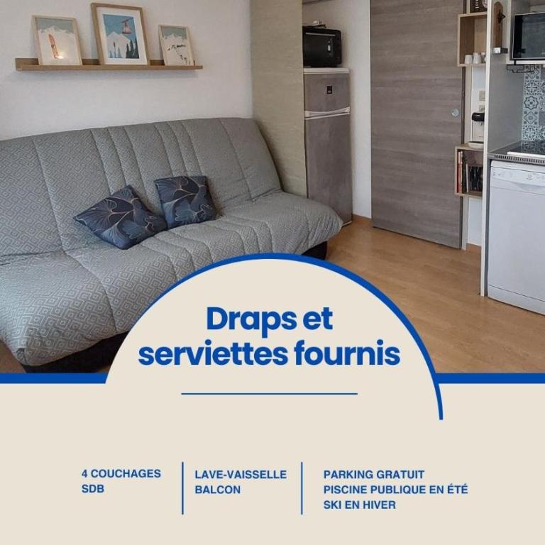 Studio avec Balcon - La Godille - 4 personnes - Estudio con balcón - 1