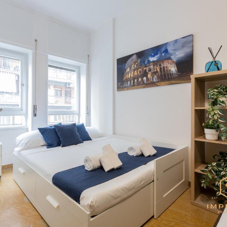 Imperium Garbatella Guesthouse - 2 bedrooms with private bathroom, Terrace, 800mt to metro - Classic Quadruple Room - 3