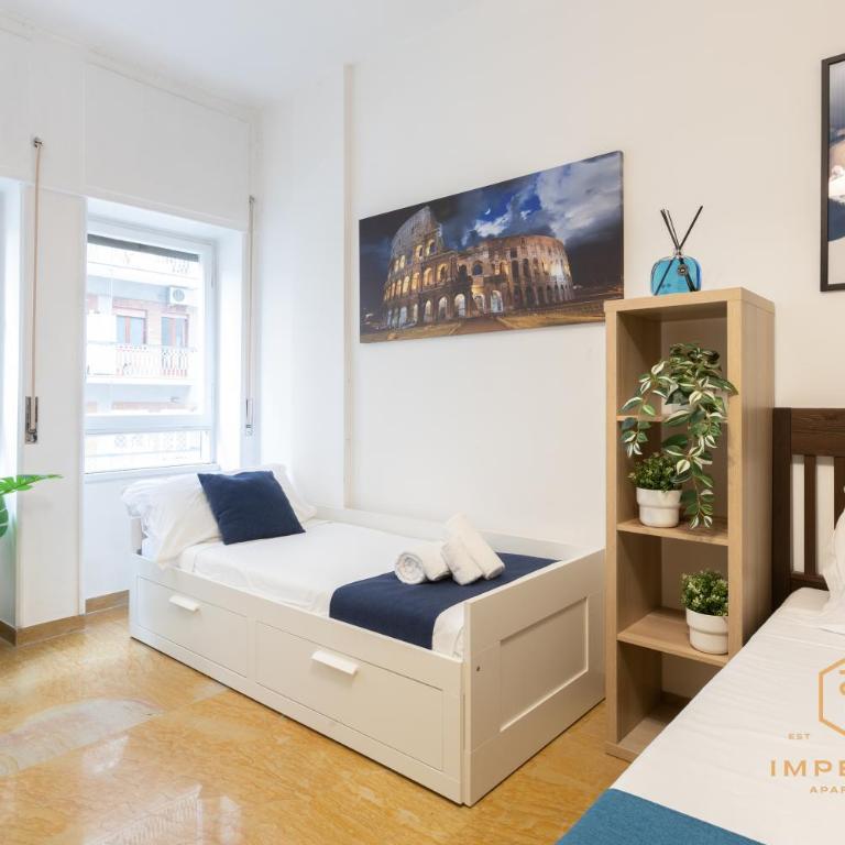 Imperium Garbatella Guesthouse - 2 bedrooms with private bathroom, Terrace, 800mt to metro - Classic Quadruple Room - 10