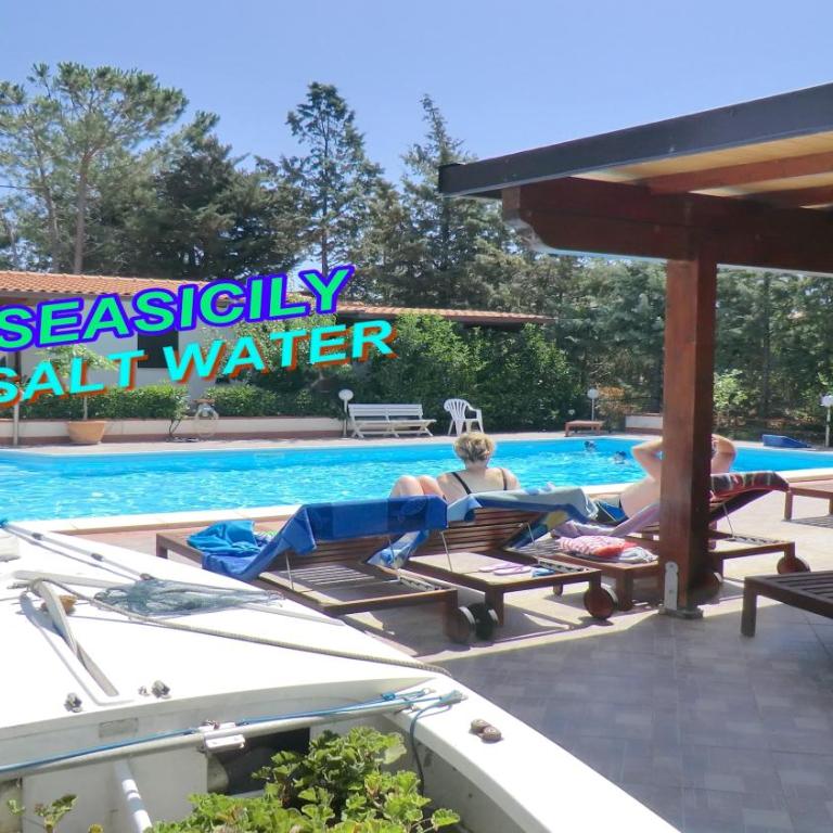 VILLASEASICILY , POOL SALT WATER and NATURAL CHLORINE IN BALESTRATE - PALERMO - Villa con 1 Camera da Letto - 1