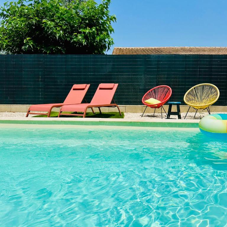 Havre de paix proche centre ville, jardin, piscine - Maison 1 Chambre - 3