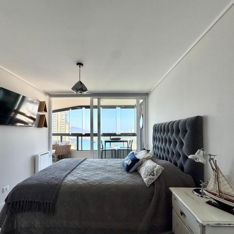 Vista al Mar, Edificio Vista Higuerrillas Concón - Two-Bedroom Apartment with Sea View - 9