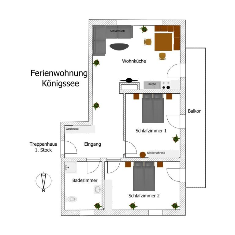 Ferienwohnung Losbichl - Apartment mit 2 Schlafzimmern - 12