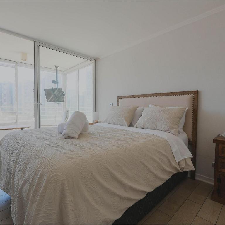 VR |4PAX|Piscina Temperada | Concón| parking free - One-Bedroom Apartment - 2