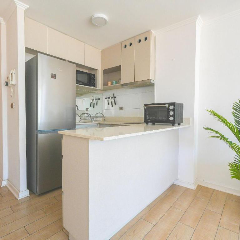 VR |4PAX|Piscina Temperada | Concón| parking free - One-Bedroom Apartment - 13